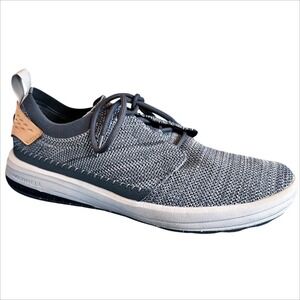 Merrell Gridway Loafer Mens 10.5 Gray Casual Lace Up Deck Shoes Boat Knit Vibram